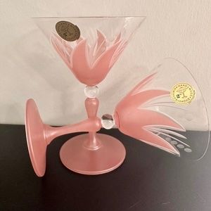 New Martini Glasses- handmade in the Czech Republic